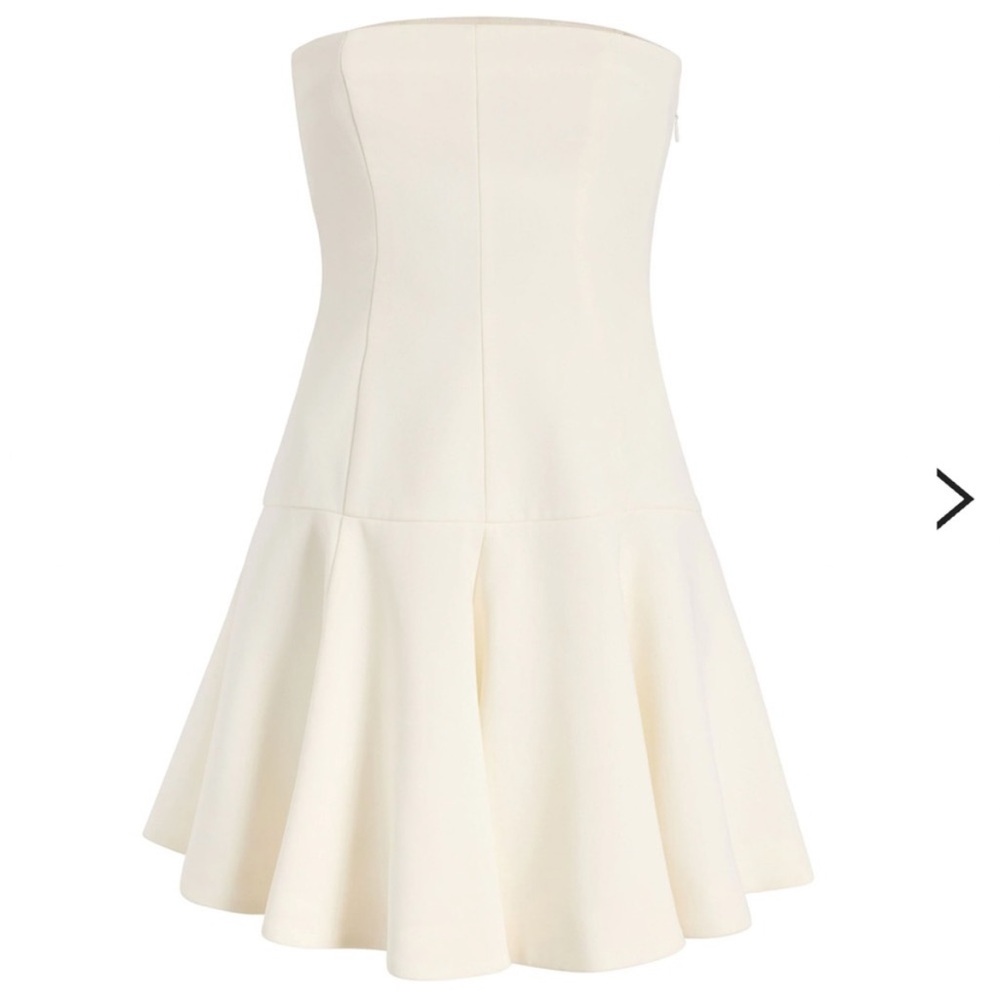 Cinq à Sept Strapless White Arlene Mini Dress